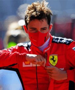 Charles Leclerc Race Driver Paint By Numbers