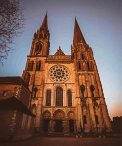 Chartres Cathedral Building Paint By Numbers