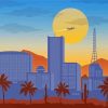 City Of Phoenix Skyline Illustration Paint By Number
