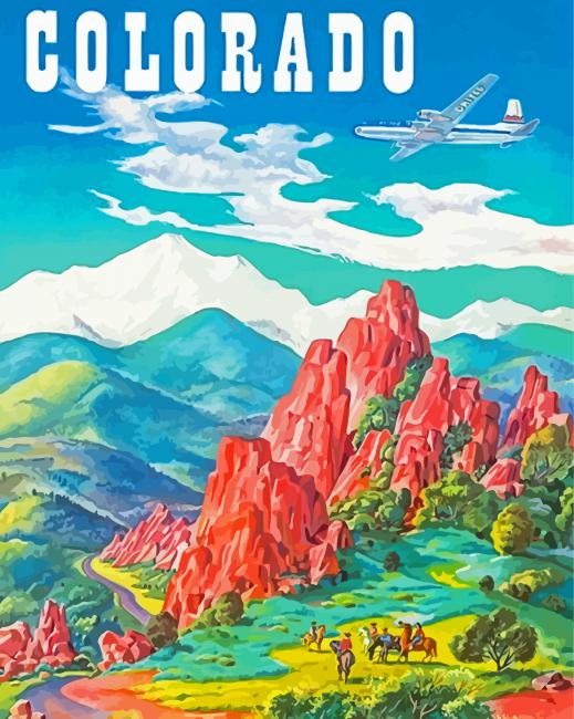 Colorado Springs Poster Paint By Numbers