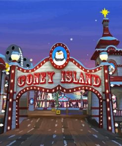 Coney Island New York Art Paint By Number