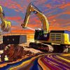 Construction Equipment Paint By Numbers