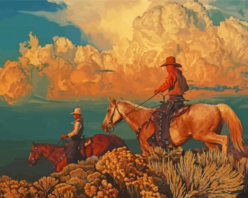 Cowboys In Arizona Paint By Number