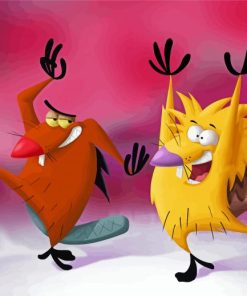 Daggett And Norbet Angry Beavers Paint By Numbers