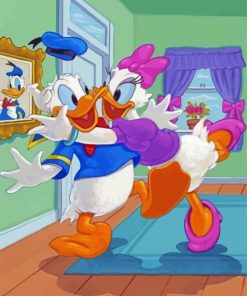 Daisy And Donald Duck Paint By Numbers