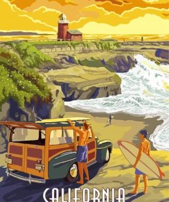 Dana Point California Poster Paint By Numbers