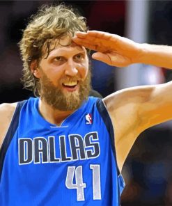 Dirk Nowitzki Player Paint By Numbers