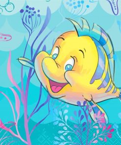Disney Flounder Paint By Number