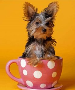 Dog In The Cup Paint By Number