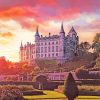 Dunrobin Castle At Sunset Paint By Numbers
