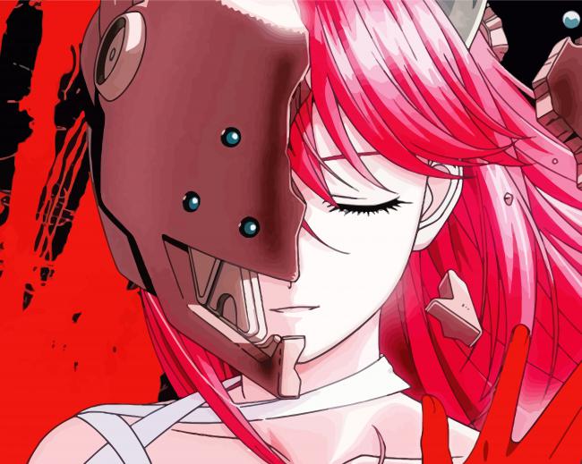 Elfen Lied Anime Paint By Numbers