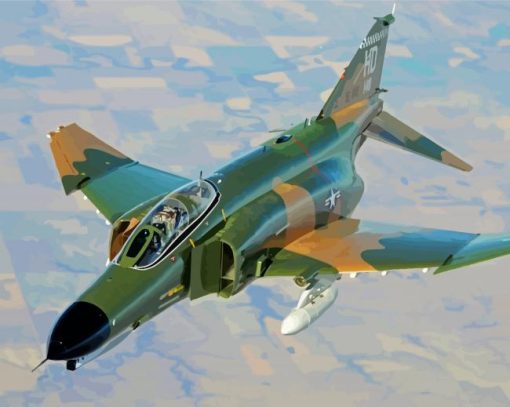 F4 Phantom Jet Paint By Number