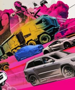 Fast And Furious Cars Art Paint By Numbers