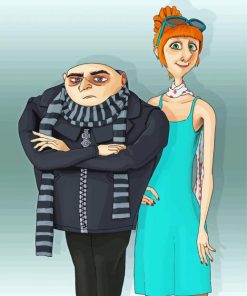 Felonious Gru And Lucy Paint By Numbers