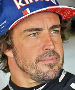 Fernando Alonso Paint By Number
