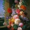 Flowers Before A Window Jan Frans Van Dael Paint By Number