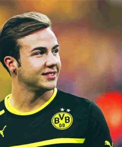 Footballer Mario Gotze Paint By Numbers