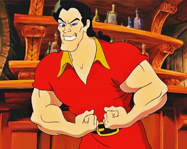 Gaston Beauty And The Beast Paint By Numbers
