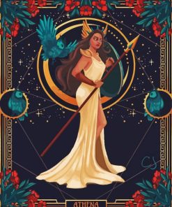 Grecian Goddess Illustration Paint By Numbers