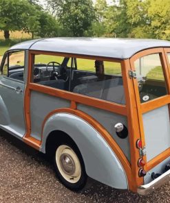 grey Morris Minor Traveller back Paint By Numbers