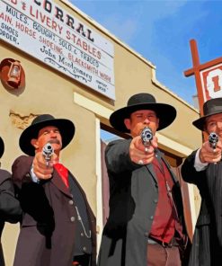Gunfight At the Ok Corral Group Paint By Numbers