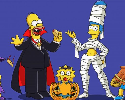 Halloween Simpson Paint By Number