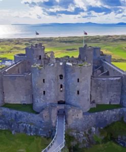 Harlech Castle Paint By Numbers