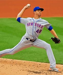 Jacob Degrom Baseball Pitcher Paint By Numbers