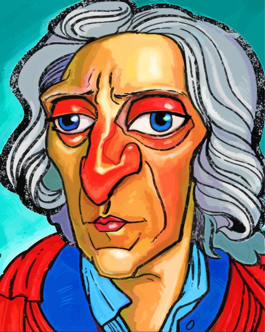 John Locke Caricature Art Paint By Numbers