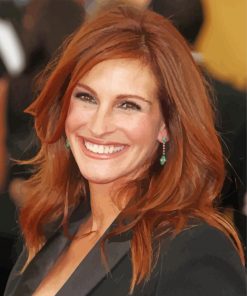 Julia Roberts In Black Suit Paint By Number