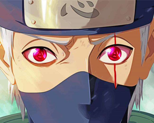Kakashi Red Eyes Paint By Number