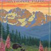 Kootenay National Park Poster Paint By Number