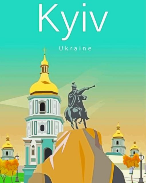 Kyiv City Poster Paint By Number