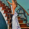 Lady On Stair Paint By Numbers