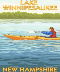 Lake Winnipesaukee Poster Paint By Number