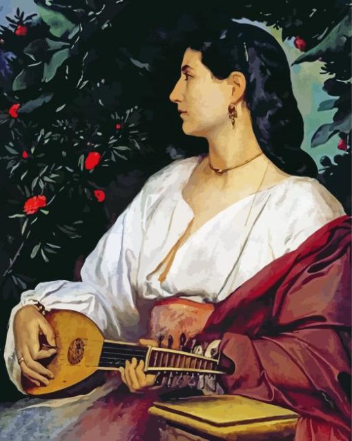 Mandolin Player Paint By Number