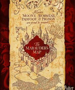 Marauders Map Harry Potter Paint By Numbers
