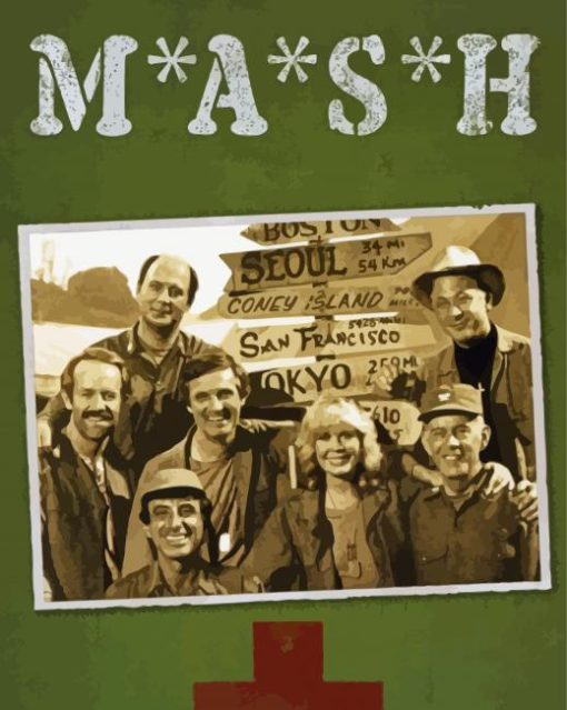 Mash Tv Show Poster Paint By Numbers