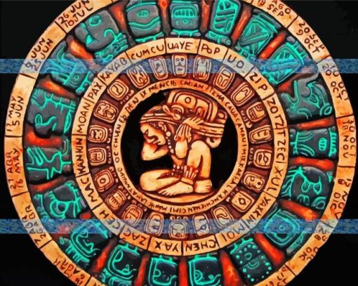 Mayan Calendar Art Paint By Number