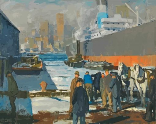 Men Of The Docks By George Bellows Paint By Number