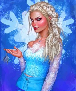 Modern Disney Character Elsa Paint By Numbers