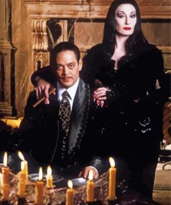 Morticia And Gomez Paint By Numbers
