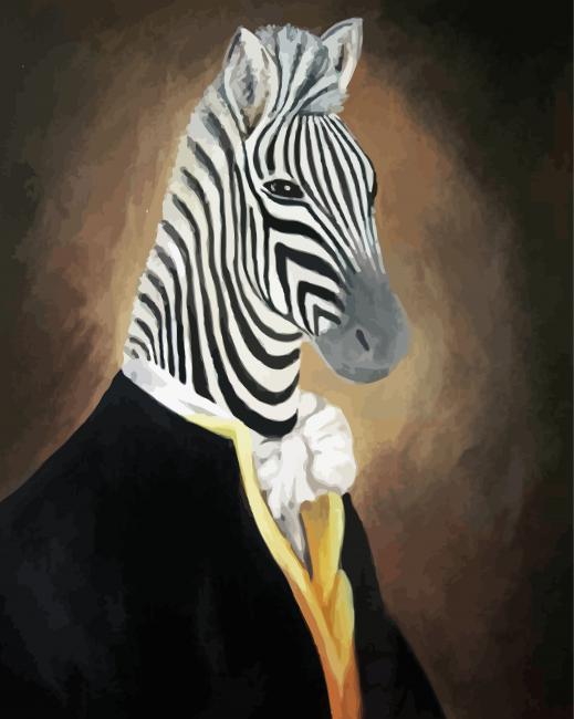 MR Zebra Art Paint By Numbers