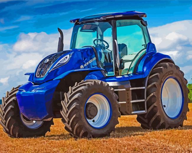 New Holland Tractor Paint By Numbers - Paint By Numbers