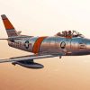 North American f86 Sabre Paint By Number