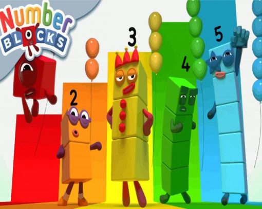 Numberblocks Serie Poster Paint By Number