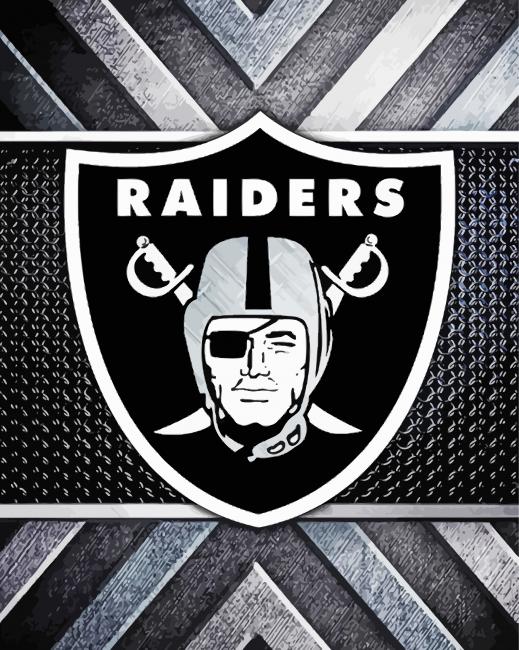 Oakland Raiders Illustration Paint By Number