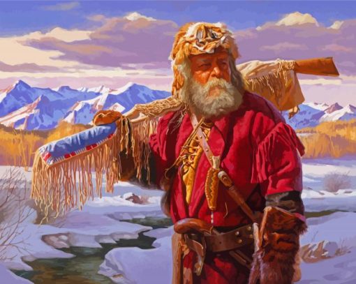 Old Mountain Man Paint By Number