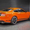 Orange Mach 1 Mustang Paint By Numbers