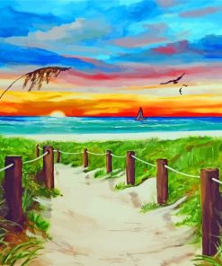 Path To The Sea Art Paint By Numbers